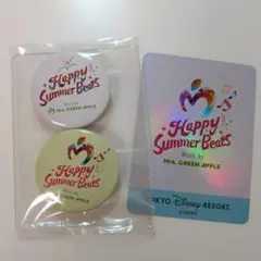 Happy Summer Beats 缶バッジ 2個セット