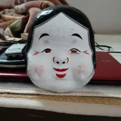菅原法房 能面(神楽面) おかめ(お多福) 木製 - メルカリ