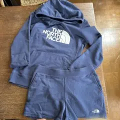 THE NORTH FACE ネイビー パーカーとショートパンツセット L