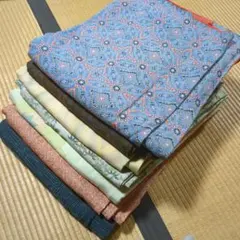 4169 小紋着物まとめ売り7着！リメイク•お稽古用など☆