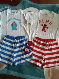 セサミストリート パジャマ２着セット 140cm