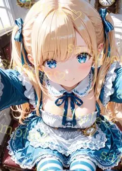 キラキラ　かわいい　AIイラスト　ポスター　A4サイズ　a411