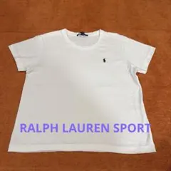 RALPH LAUREN SPORTホワイト丸ネック　ロゴTシャツ　レディースMのサムネイル