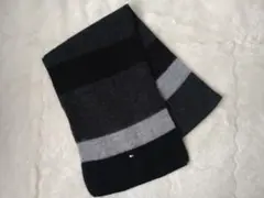 TOMMY HILFIGER　マフラー　ボーダー　黒のサムネイル