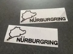 ◆送料無料 ニュルブルクリンク 05 ステッカー 中サイズ2枚 黒色