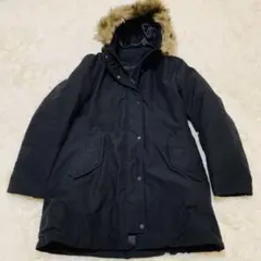 UNIQLO ユニクロ　ノンキルトダウンジャケット ブラック　ファー　黒　XL