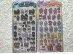 【正規品】うるちゅるPOPSEAL モンチッチ レインボー ブラック&ホワイト