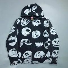 3310 VOLCOM ボルコム スカル スウェットパーカー メンズ L