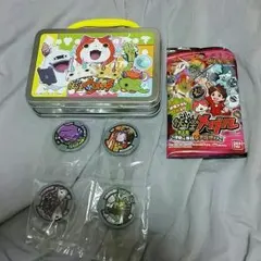 妖怪ウォッチ　缶ケース　妖怪メダルセット