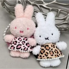 Miia x miffy レオパードバッグチャーム ピンク - メルカリ