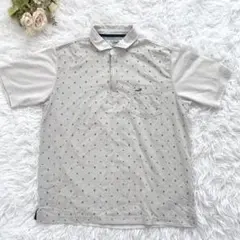 Crocodile クロコダイル ハーフジップポロシャツ 半袖 グレー Mのサムネイル