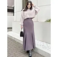 【新品】MERCURYDUO スカート　マーメイド　ピンク　パープル