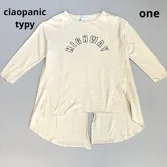 ciaopanic typy ロゴ入り 7分袖カットソーチュニック スリットのサムネイル