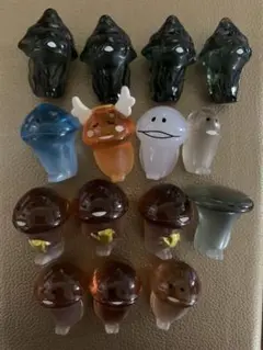 なめこ栽培キット　アクリルフィギュアセット