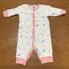 プチバトー ネコモチーフ ロンパース 3m