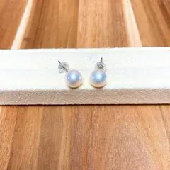 花珠クラス✨/K18】アコヤ 本真珠 大珠 イヤリング 8.8mm あこや 