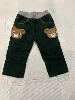 値下げ⭐︎ミキハウス コーデュロイパンツ　くまちゃん　新品・未使用