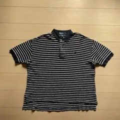 90s Polo by Ralph Lauren ポロシャツ ボーダー 刺繍ロゴ