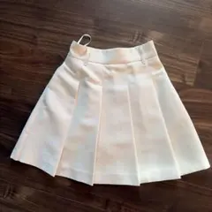 Honeys ホワイト プリーツミニスカート SSのサムネイル