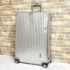 【現状渡し】●リモワ トパーズ82L ●RIMOWA TOPAS ●青ロゴ● 5-10泊] リモワ トパーズ 82L シルバー 4輪 RIMOWA TOPAS
