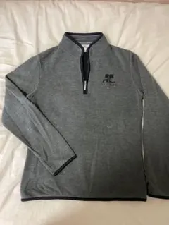 クレージュcourregesハーフジップフリース