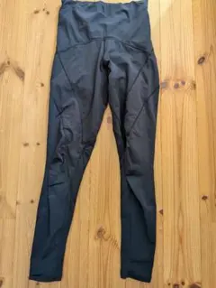 ブラック ハイウエスト ヨガパンツ