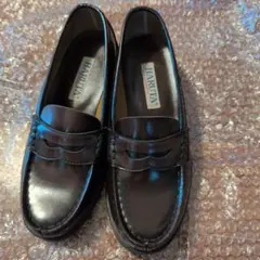 HARUTA ダークブラウン ローファー