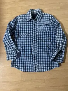 BLUE/BLUE チェック柄 長袖シャツ サイズ1