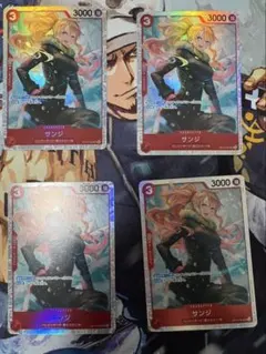 ワンピースカード サンジ SR OP10-005 4枚 c