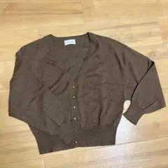 ツモリチサト★ボリューム袖　ウール100%カーディガンニット