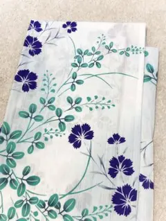 【即発送OK】ブランド浴衣 単品 白地 花柄 レトロ【USED】のサムネイル