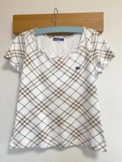 Burberry バーバリーブルーレーベル　ノバチェック　Tシャツ　38