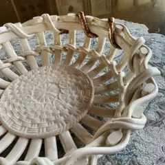 ロイヤルコペンハーゲン ビンテージのレアなブラウンフラワー陶器の