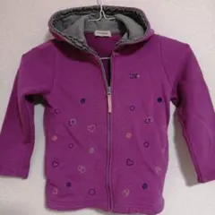 【TINKERBELL】紫色 フード付きパーカー 110サイズ