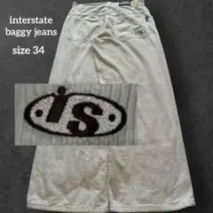 interstate 極太 90s ホワイト baggy コーデュロイ パンツのサムネイル