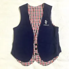 kladskap リバーシブルベスト　ネイビー　120