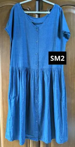SM2 サマンサモスモス　Vネック　フレンチスリーブ　ワンピースのサムネイル