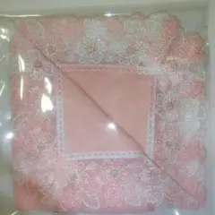 近沢レース店　タオルハンカチ　桜便り　ピーチ　オンライン完売商品　新品