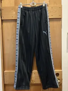 希少カラー【PUMA】ロゴ刺繍トラックパンツ・ジャージ　水色