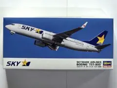 ハセガワ 1/200　スカイマーク　BOEING 737-800　プラモデルのサムネイル