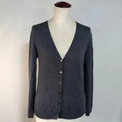ユニクロ Vネック カーディガン グレー Sサイズ UNIQLO