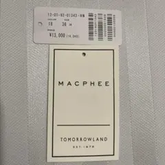 黒地×水玉柄シャツ【MACPHEE マカフィー】　サイズ36 レーヨン100%