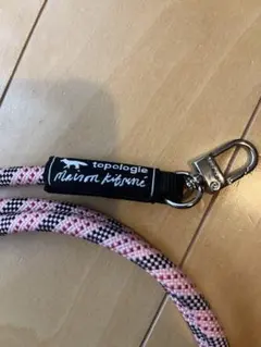 メゾンキツネ×トポロジー　ロープストラップ 8.0mm ピンク