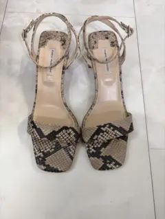ファビオルスコーニ☆ アンクルストラップパイソンサンダル39未使用