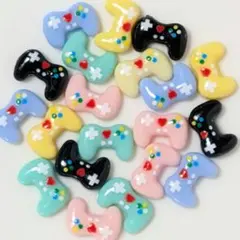 〈A61〉ゲームコントローラー ネイルパーツ 20個　まとめ売り セット売り