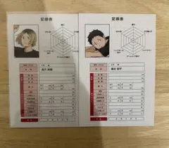 ハイキュー!! 体力測定フェア アニメイト特典 孤爪研磨 福永招平