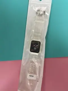 【新品】アップルウォッチ クリアバンド 42/44mm