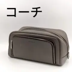 COACH コーチ セカンドバッグ クラッチバッグ バッグ レザー メンズ