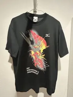 【限定・希少】2007 佐賀インターハイ 記念Tシャツ ミズノ 黒 Lサイズ