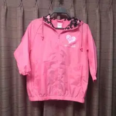 キッズ　 ナイロンジャンパー 耳付きフード　130cm　レインコート